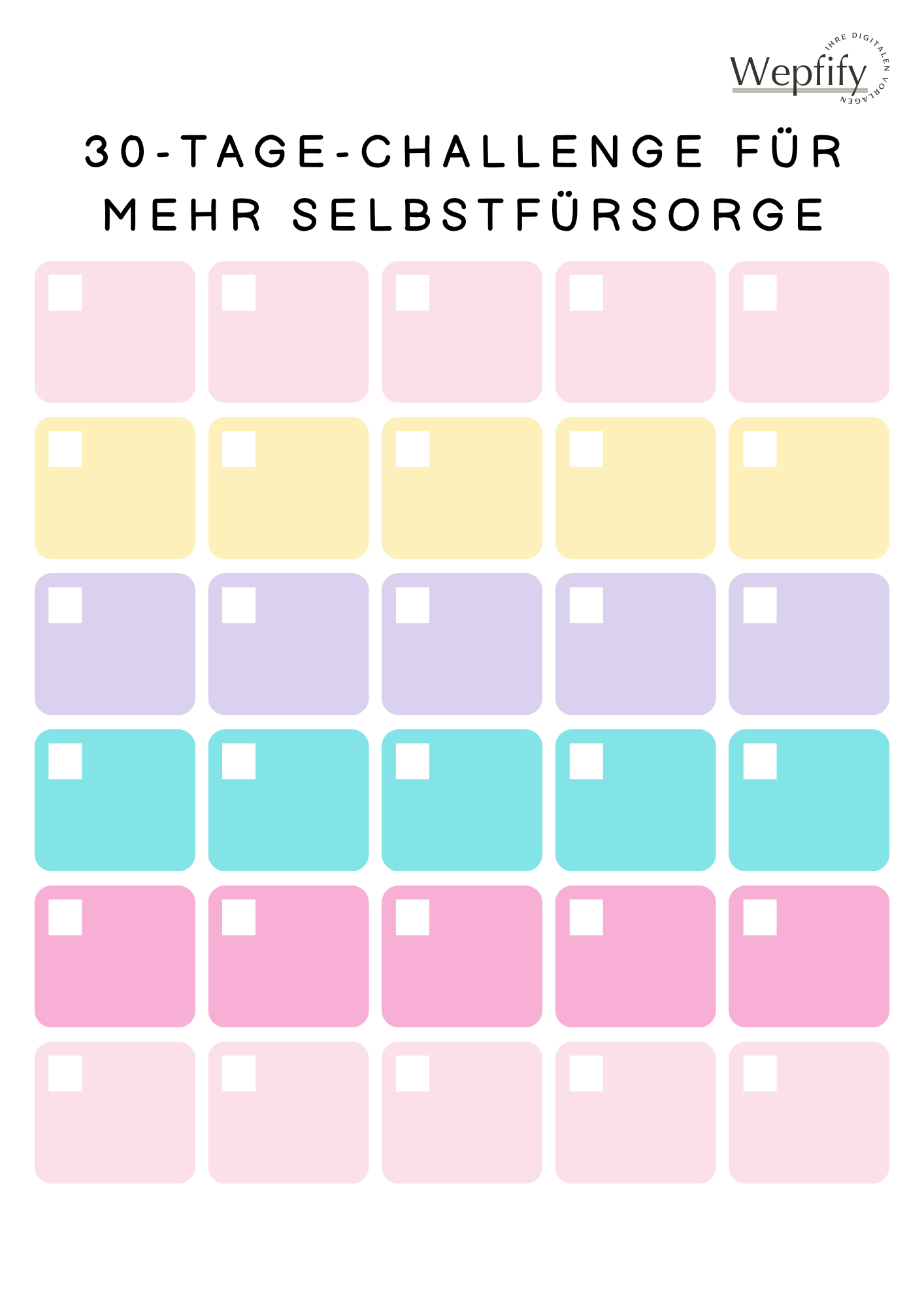 30-Tage-Challenge für mehr Selbstfürsorge