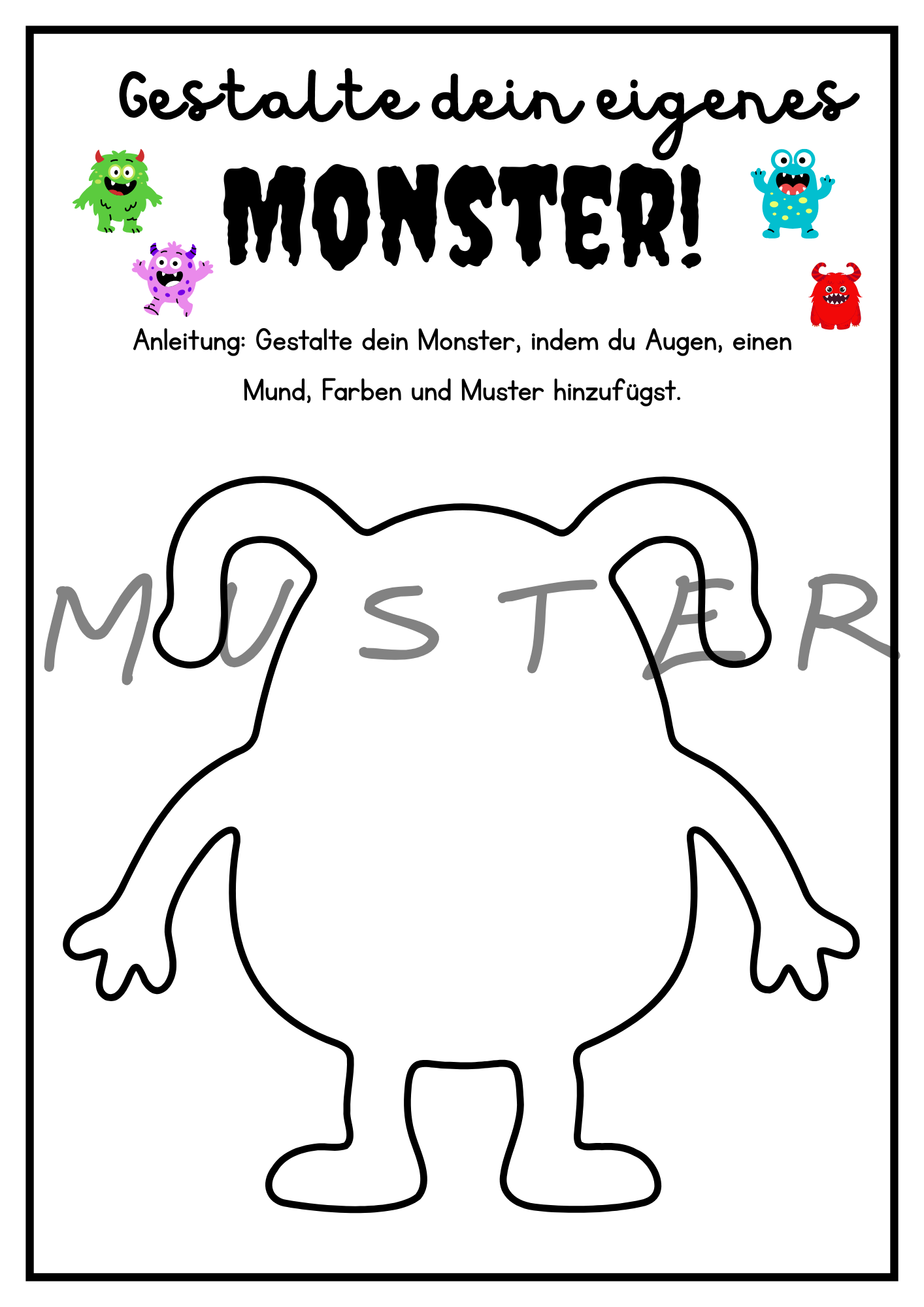 Male dein Lieblingsmonster