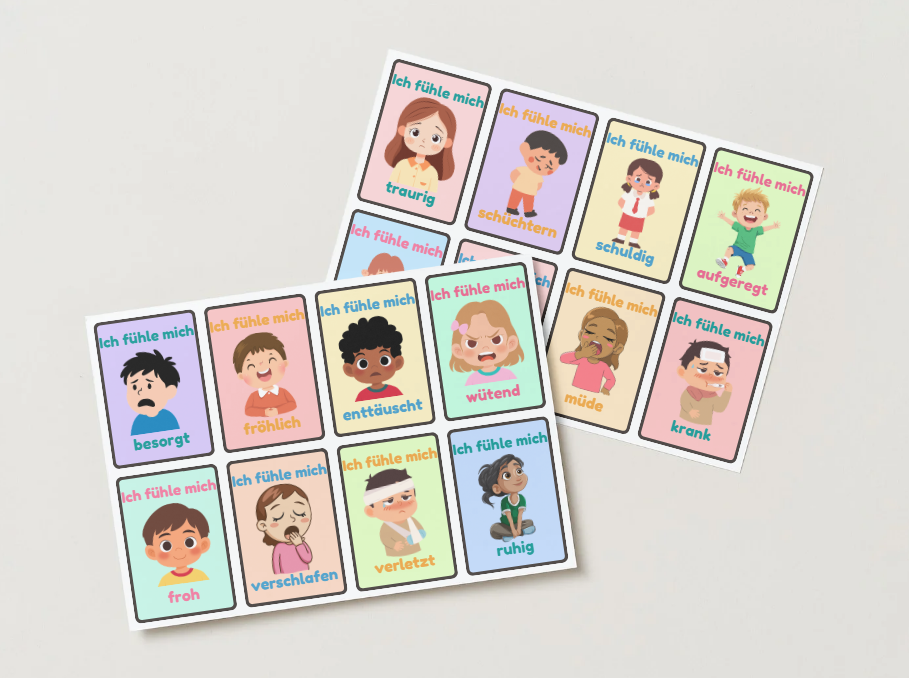 Gefühlskarten für Kinder