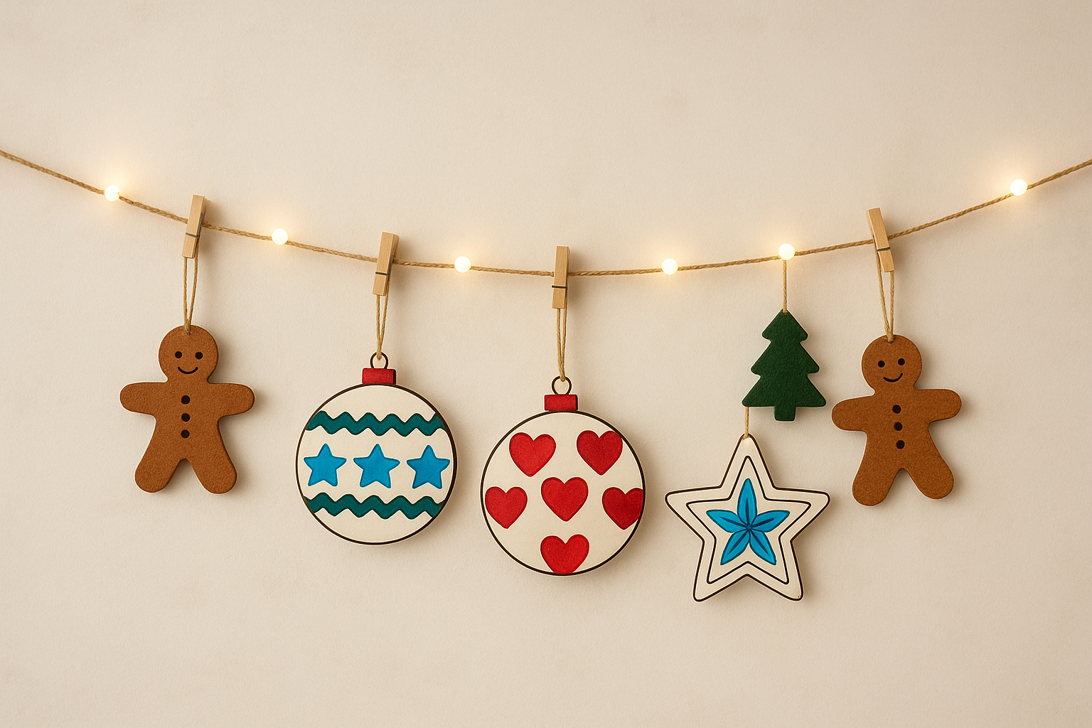 Weihnachtsgirlande Bastelset