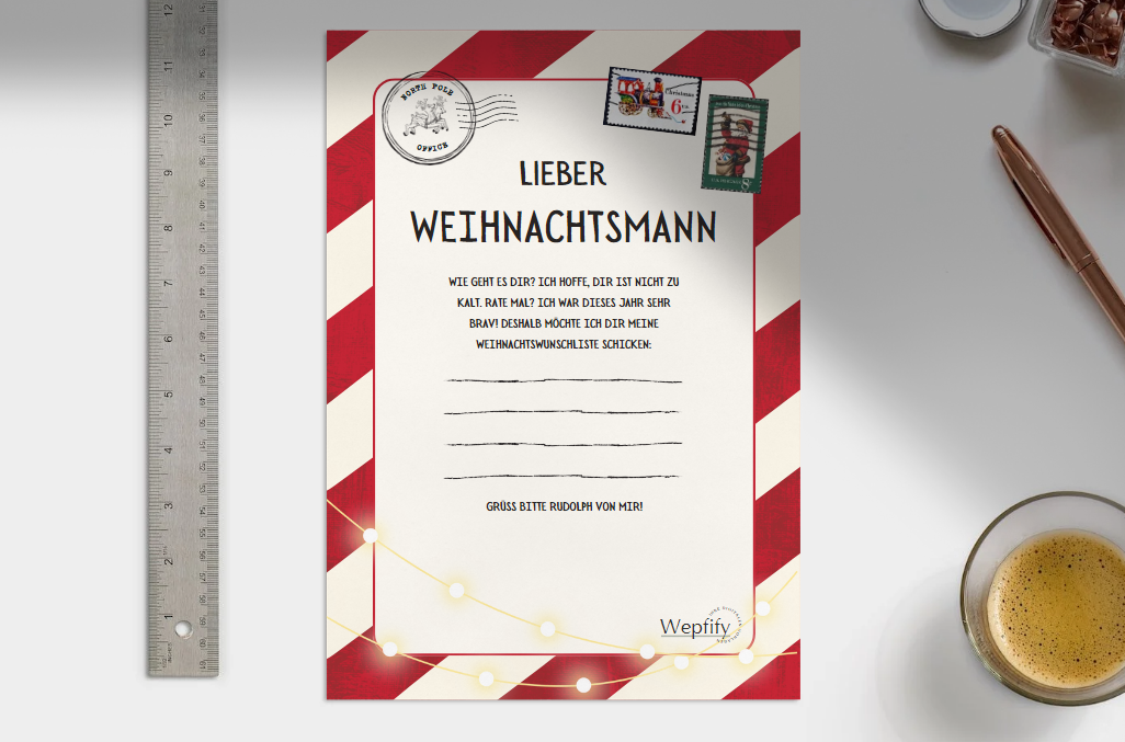 Brief an den Weihnachtsmann
