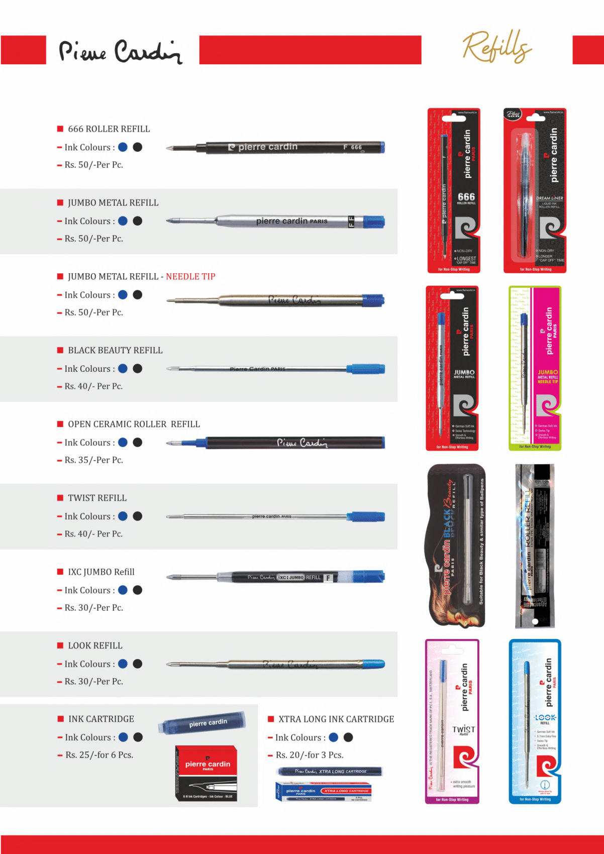 Pierre Cardin Pen Refills