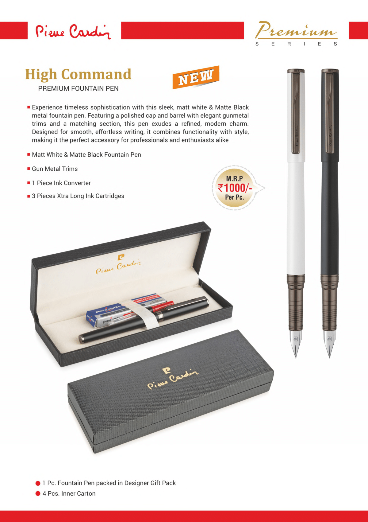 Pierre Cardin High Command Premium Fountain Pen