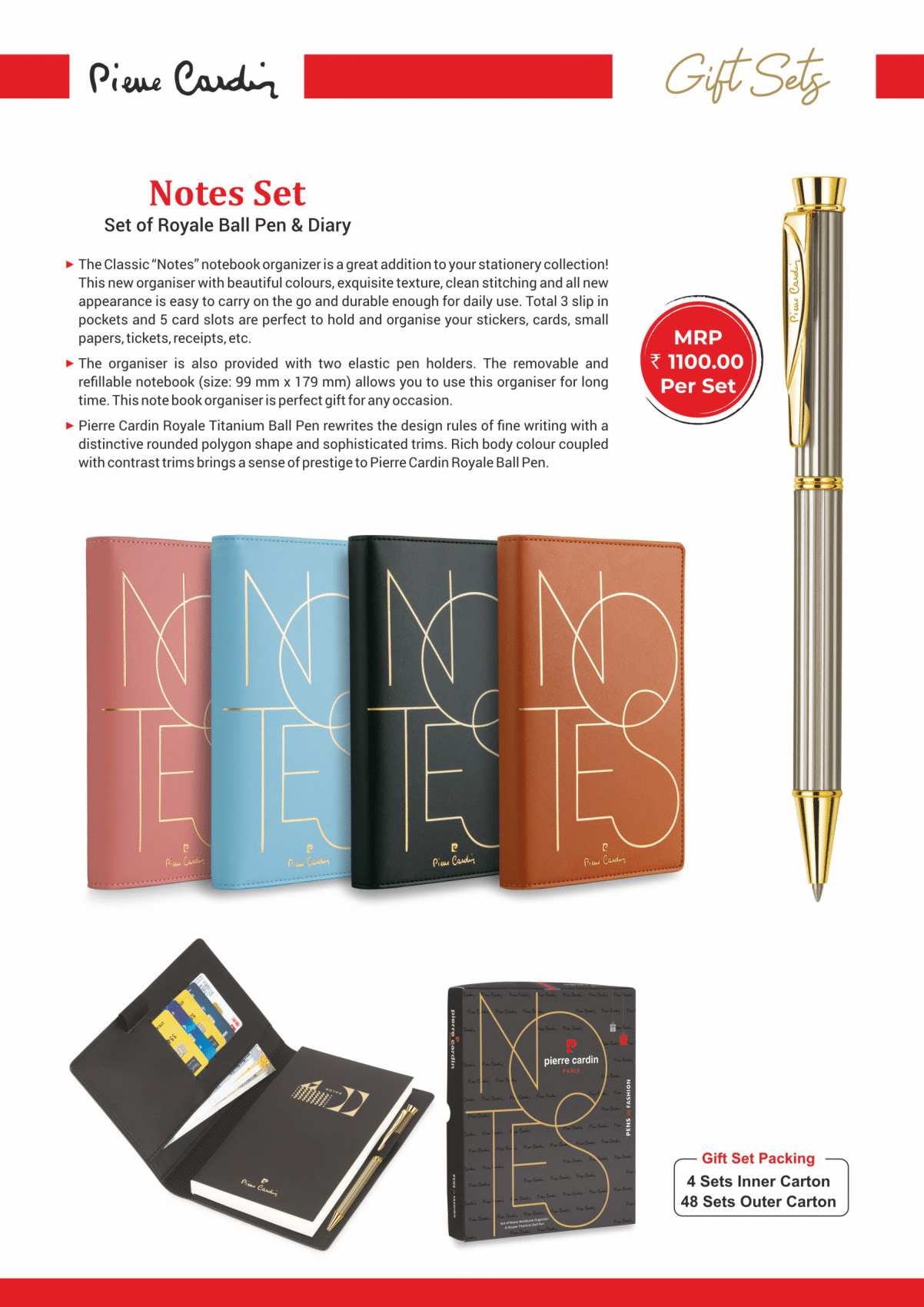 Pierre Cardin Notes Set