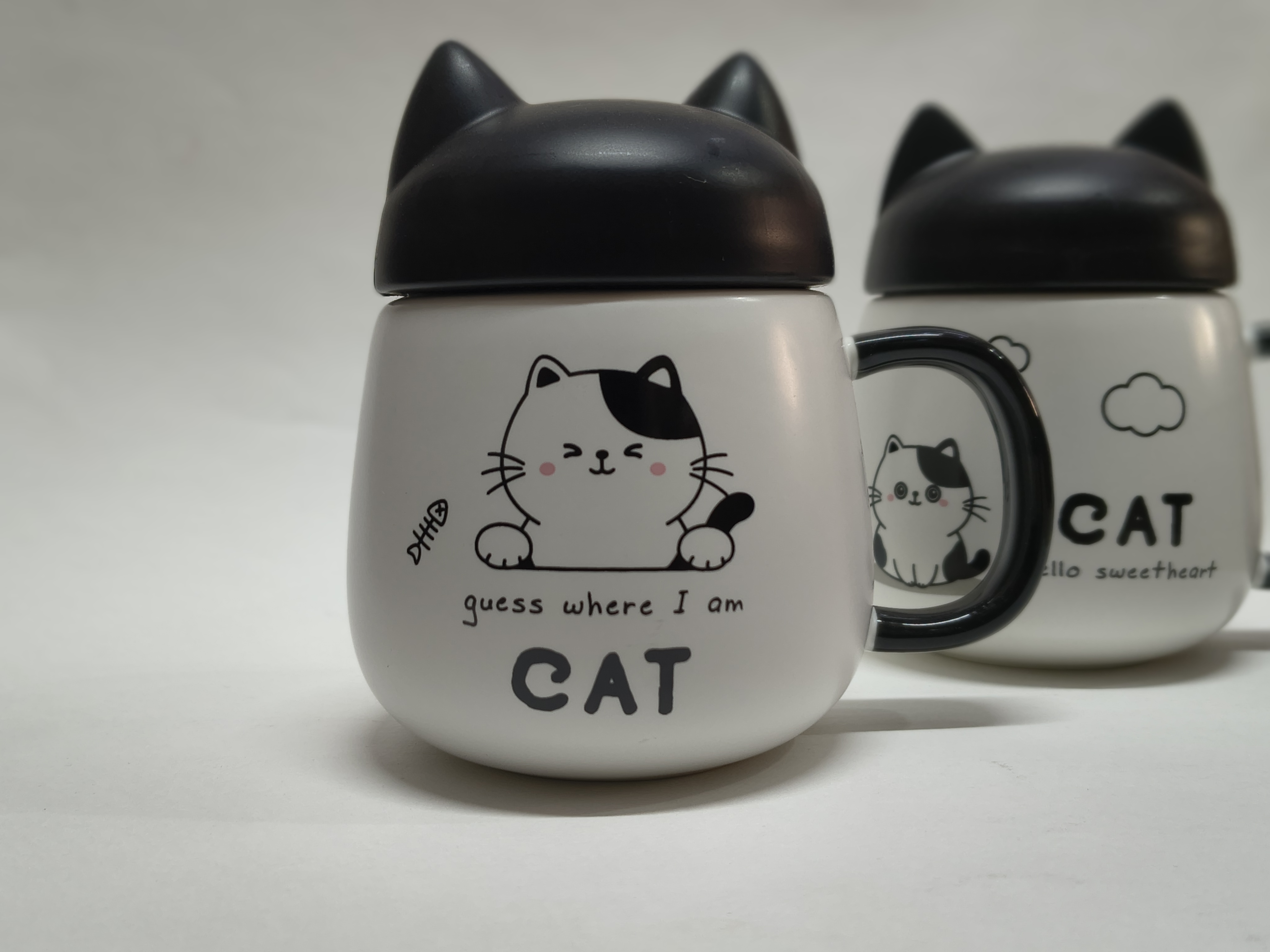 Cat Ear Ceramic Mug