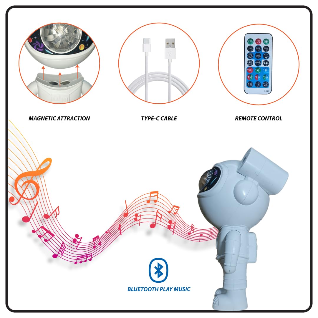 Astronaut Bluetooth Music Star Projector