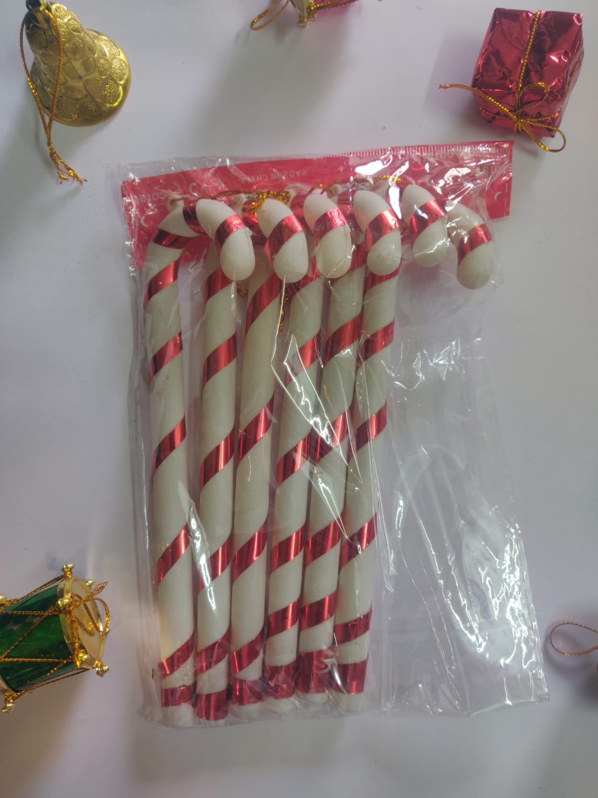 Colorful Christmas Candy Cane Ornaments