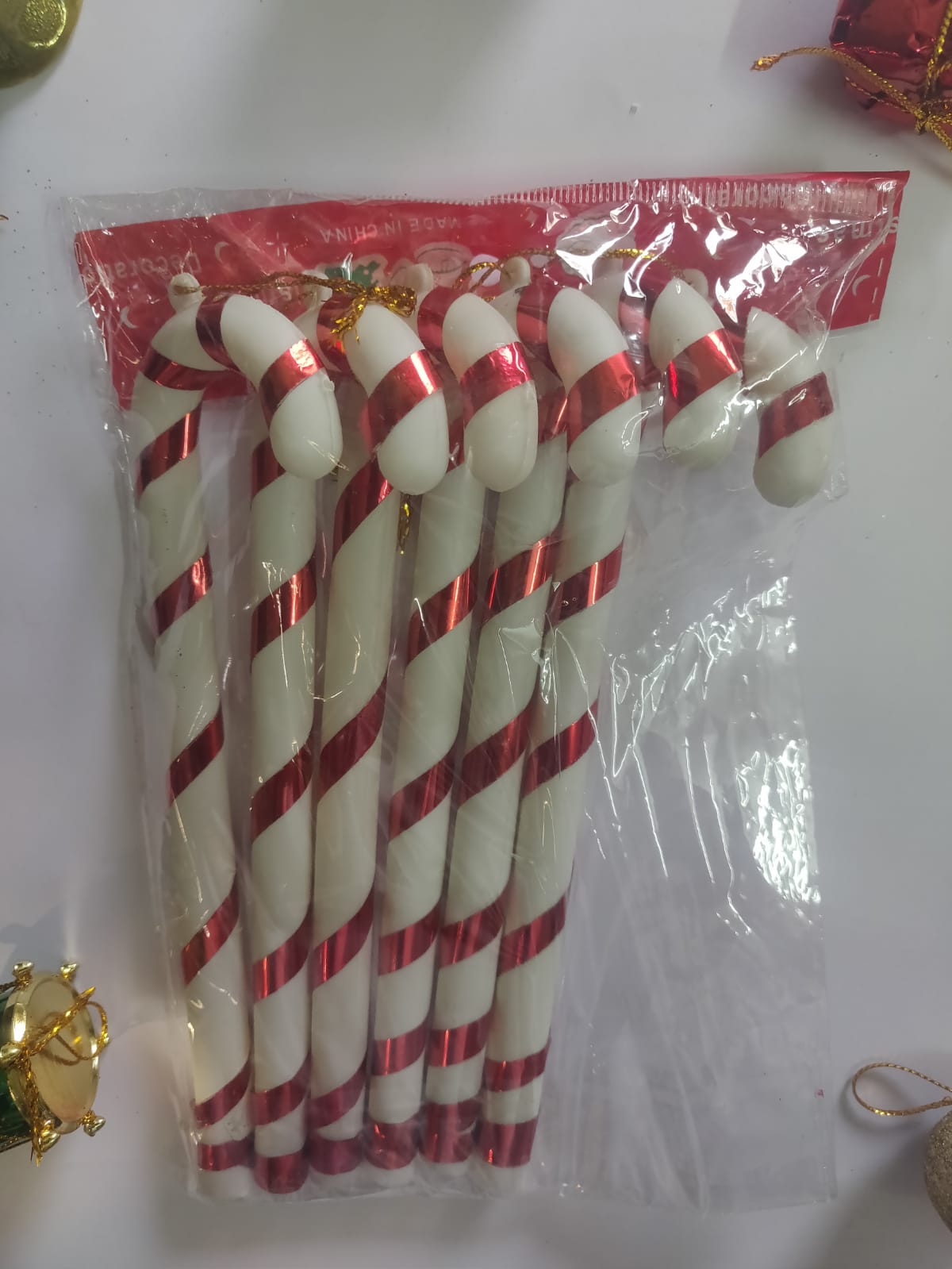 Colorful Christmas Candy Cane Ornaments