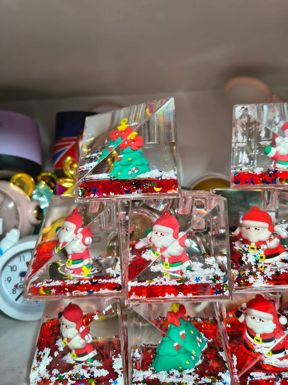 Christmas Snow Globe Cubes