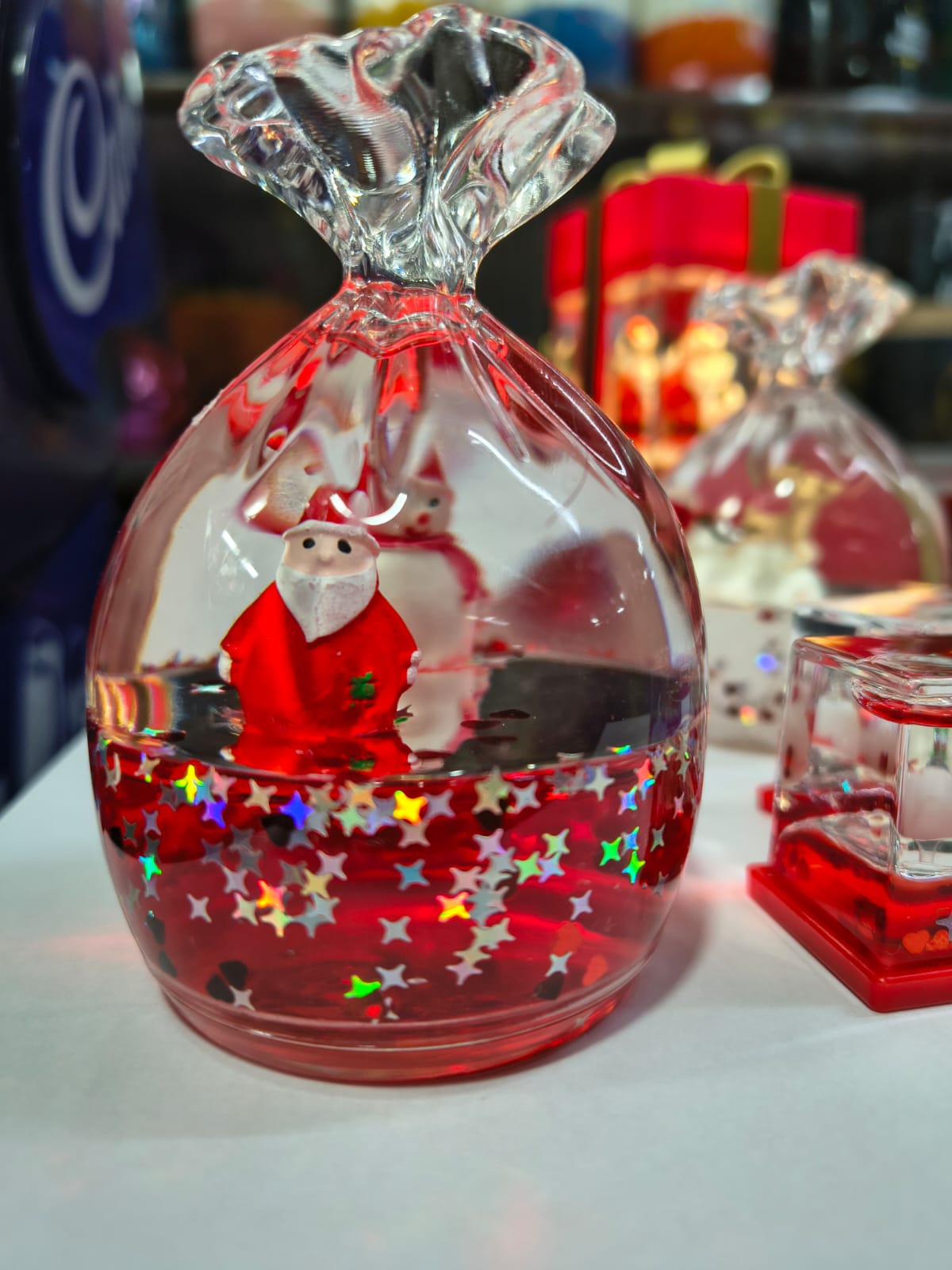 Santa Claus Decorative Glass Ornament