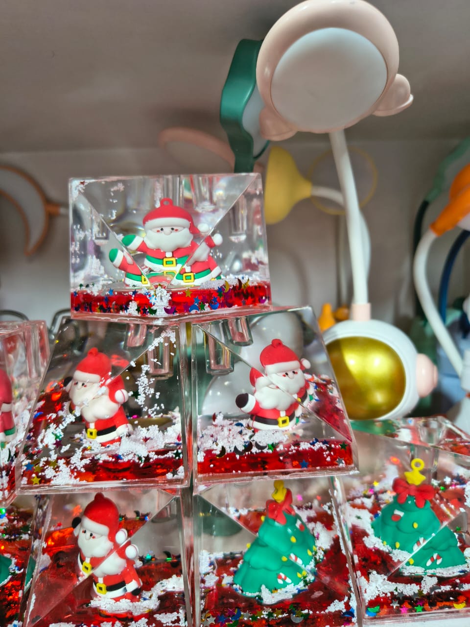 Christmas Snow Globe Cubes