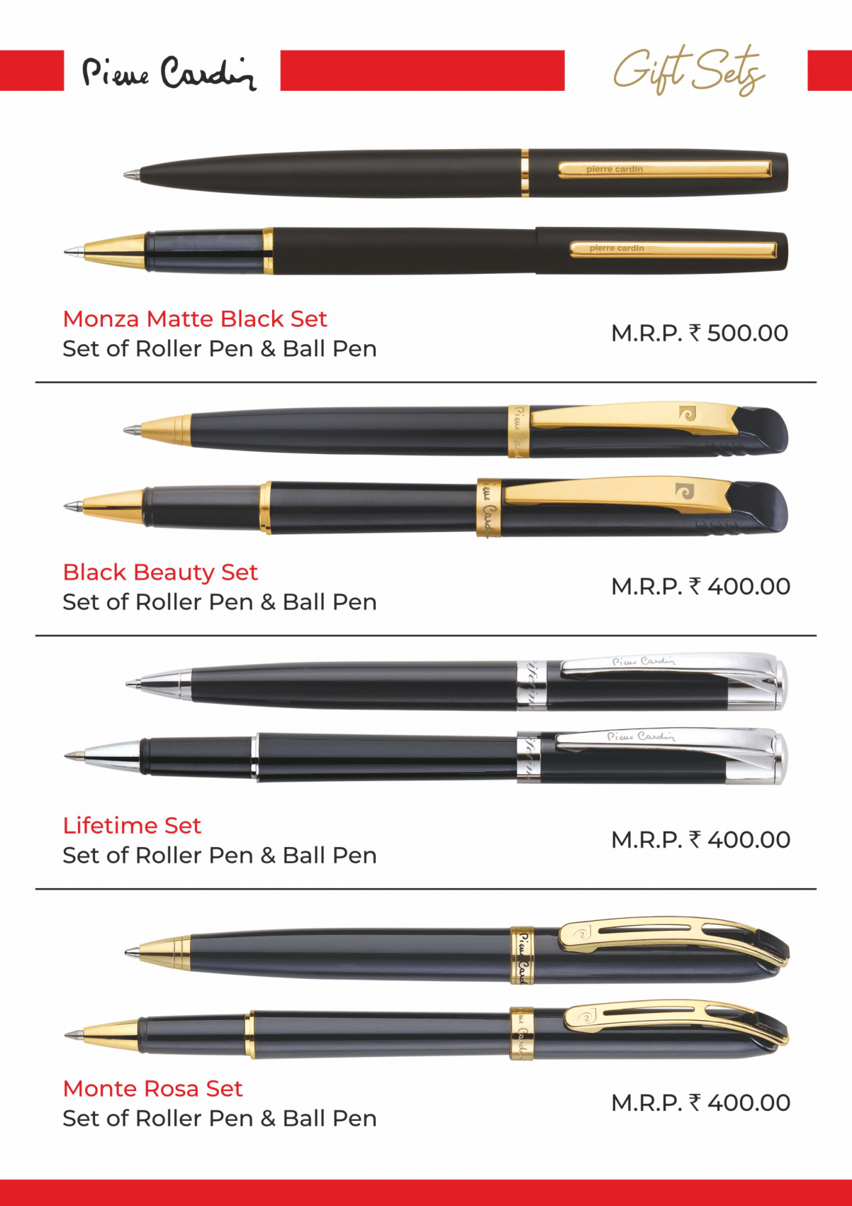 Pierre Cardin Gift Set – Monza Matto Black Set