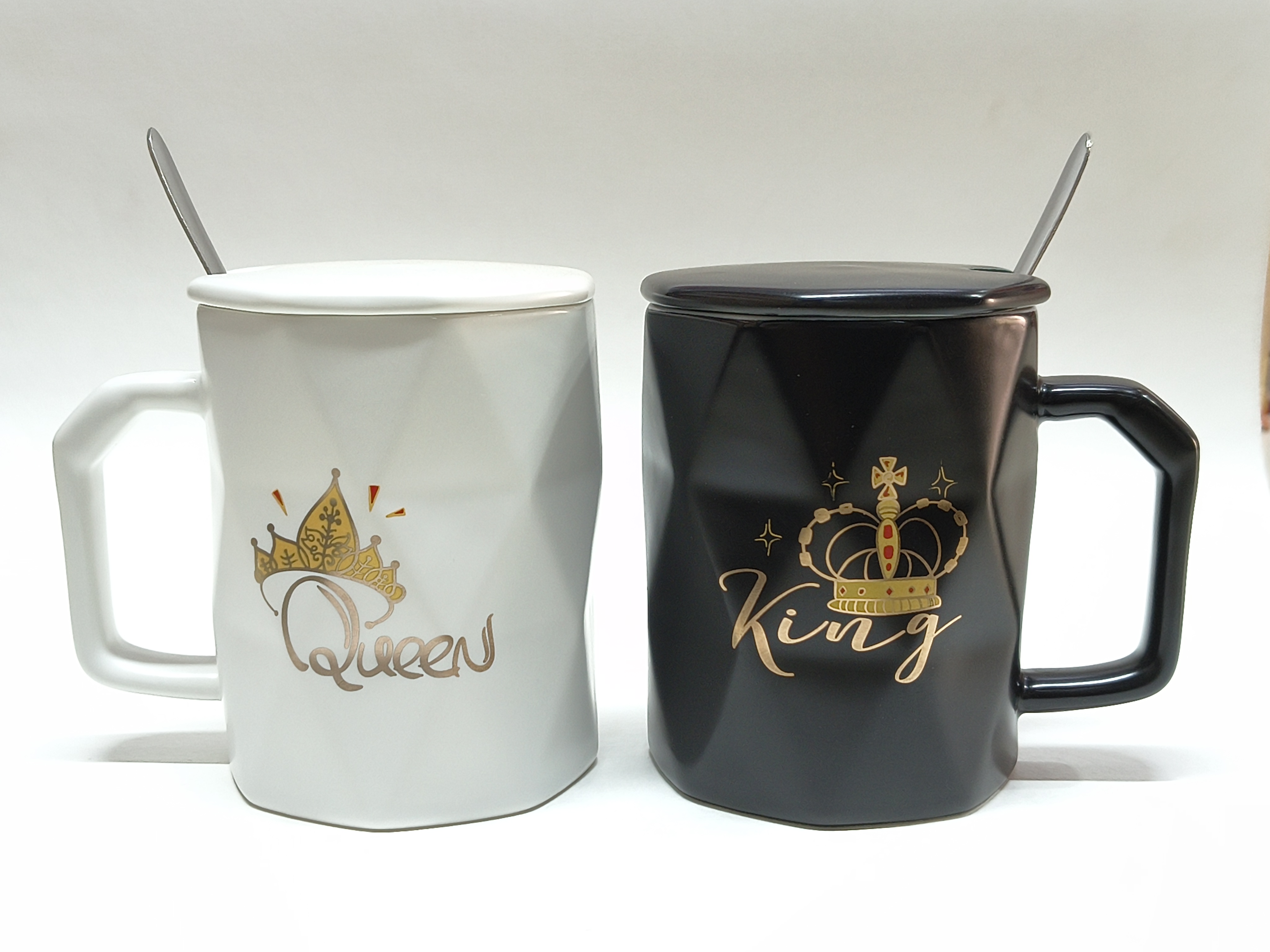 King & Queen Ceramic Mug Set