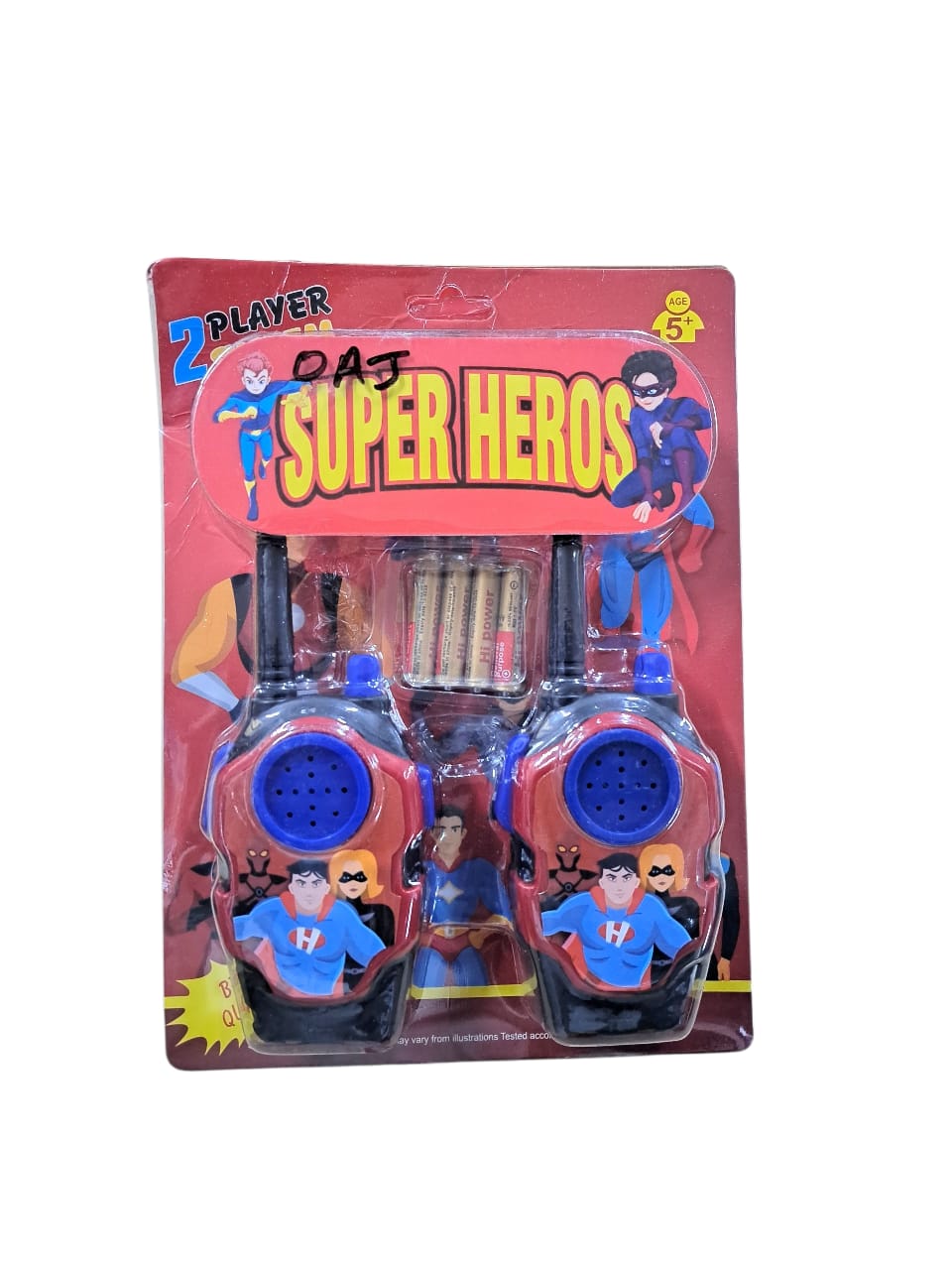 Super Heros 2-Player Walkie Talkie Set