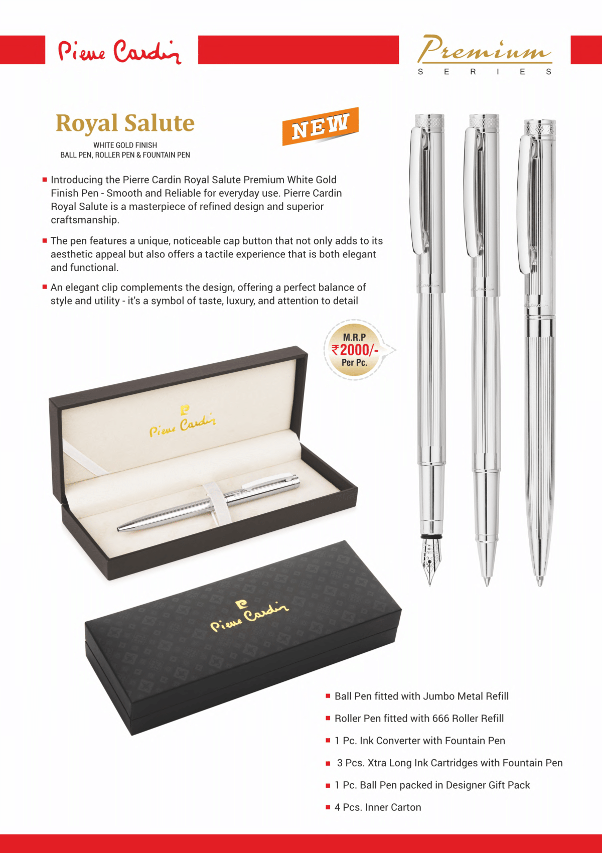 Pierre Cardin Royal Salute Pen Set