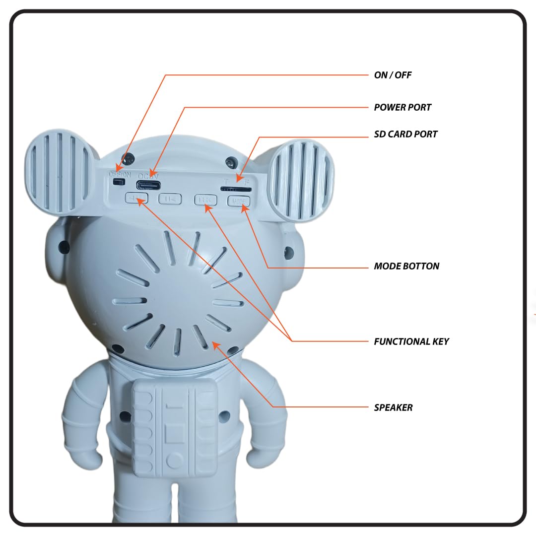 Astronaut Bluetooth Music Star Projector