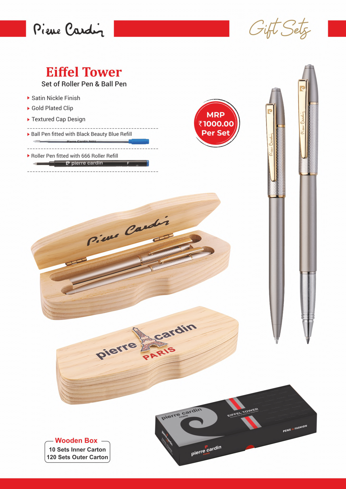 Pierre Cardin Eiffel Tower Pen Set