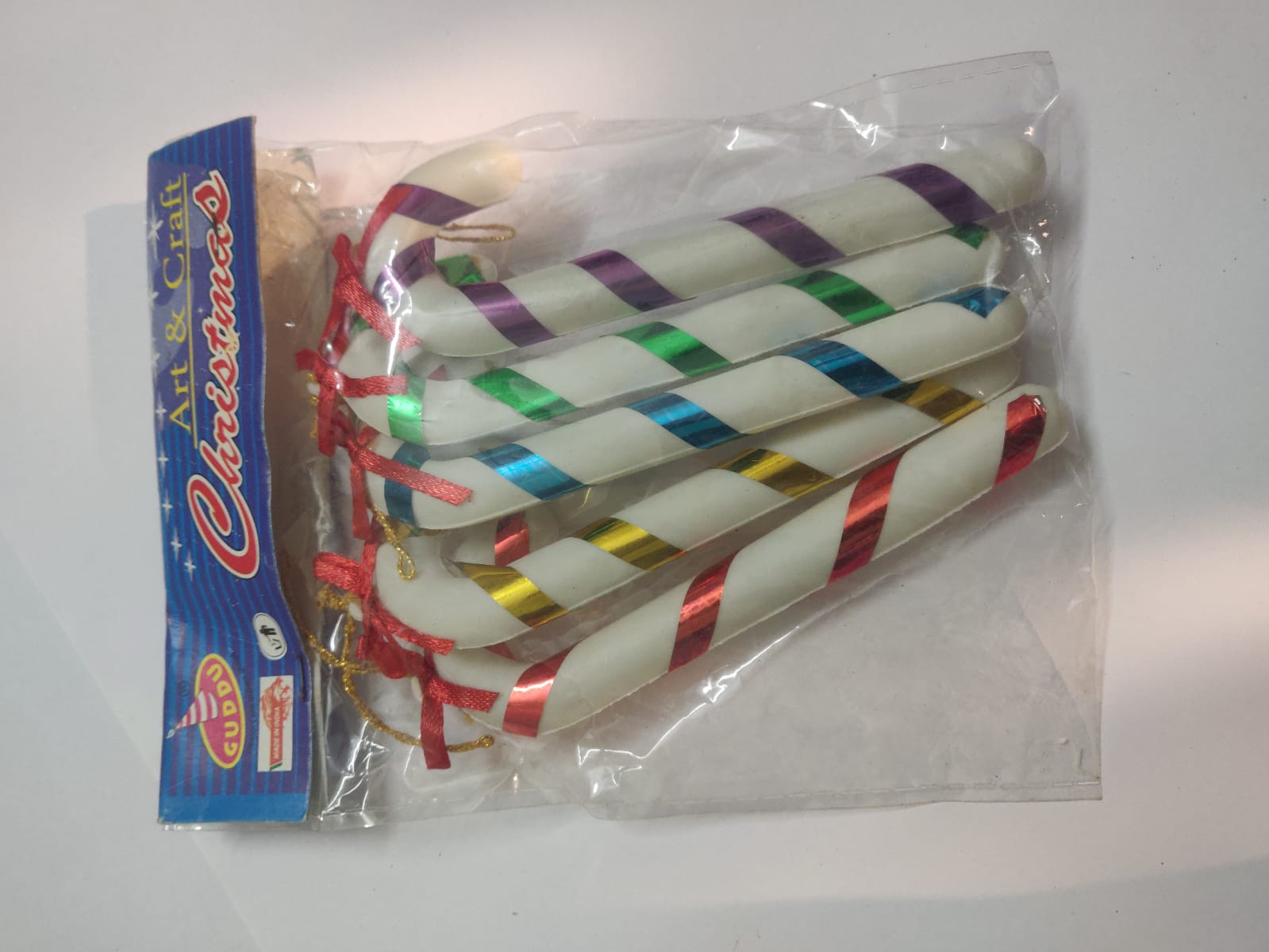 Colorful Christmas Candy Cane Ornaments