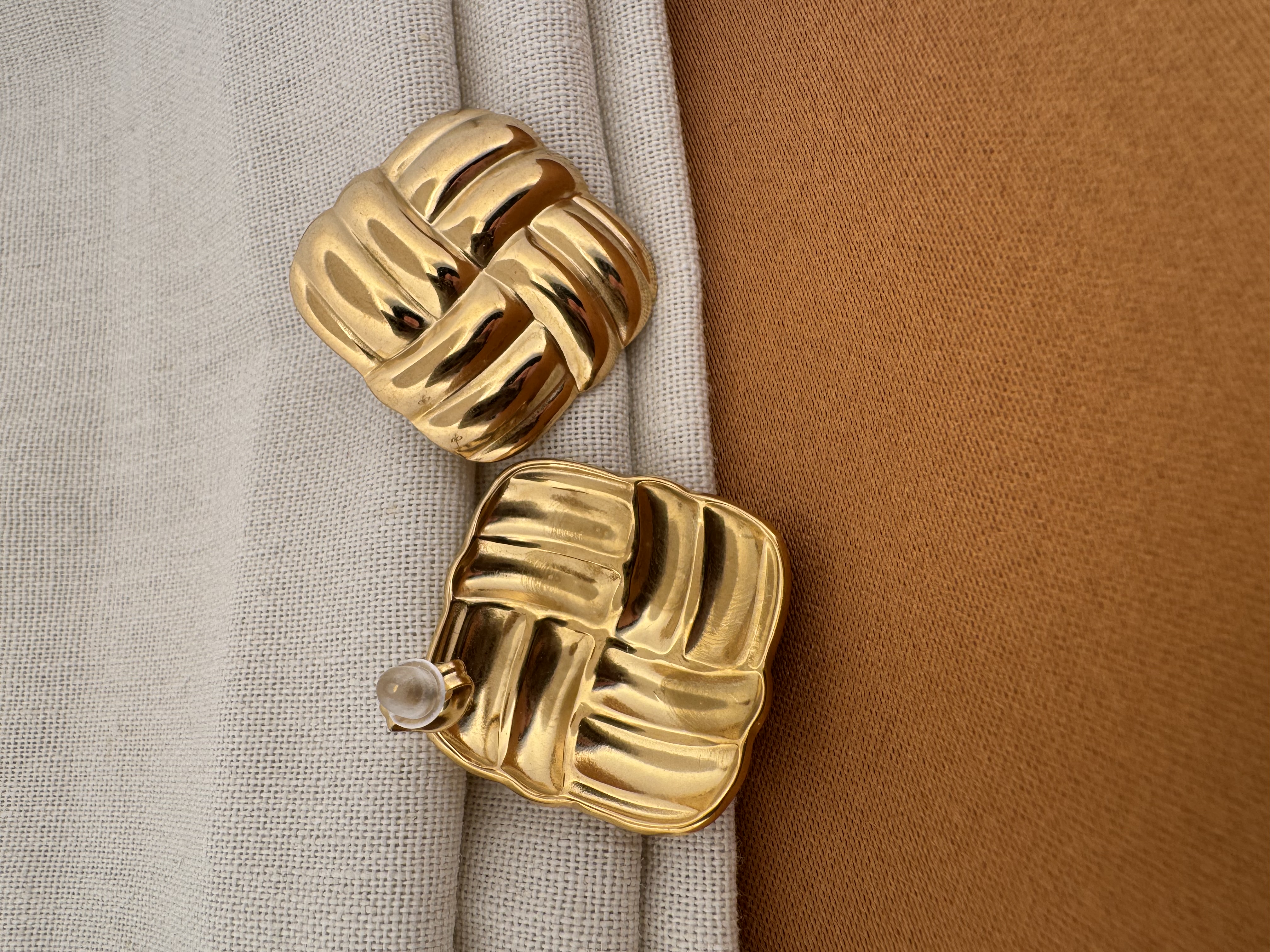 Boucles d'oreilles "Reine" Or 18k