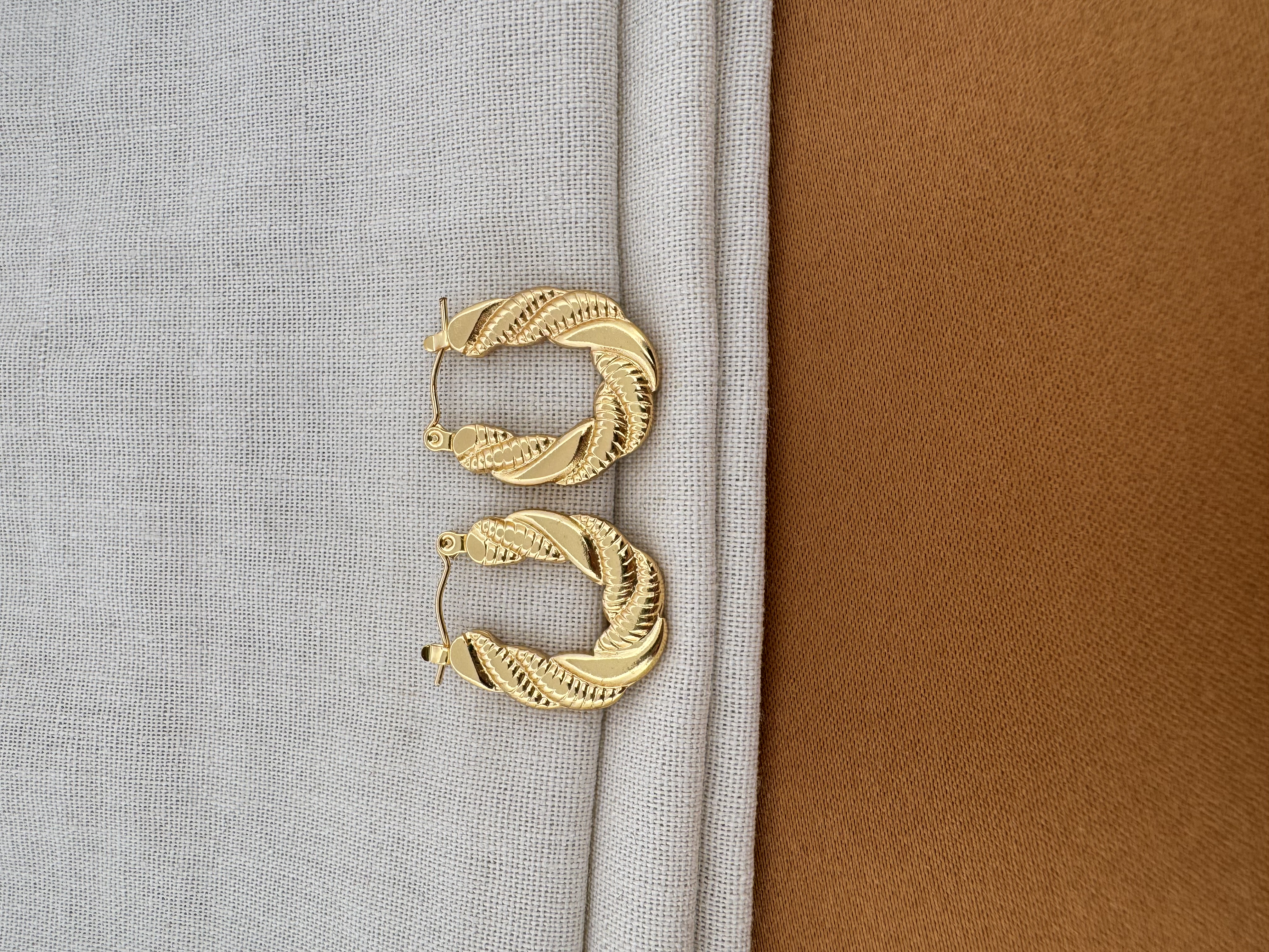 Créole "Twistée Epaisse" Or 18k