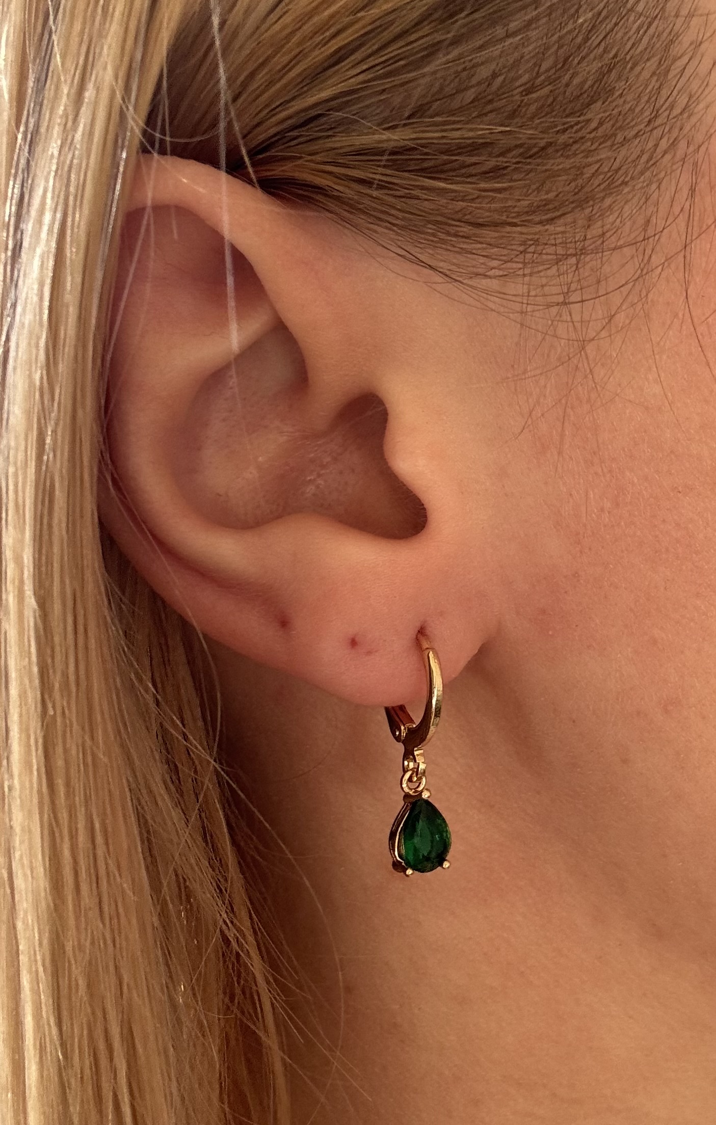 Créole Pampille Zirconium Or 18k