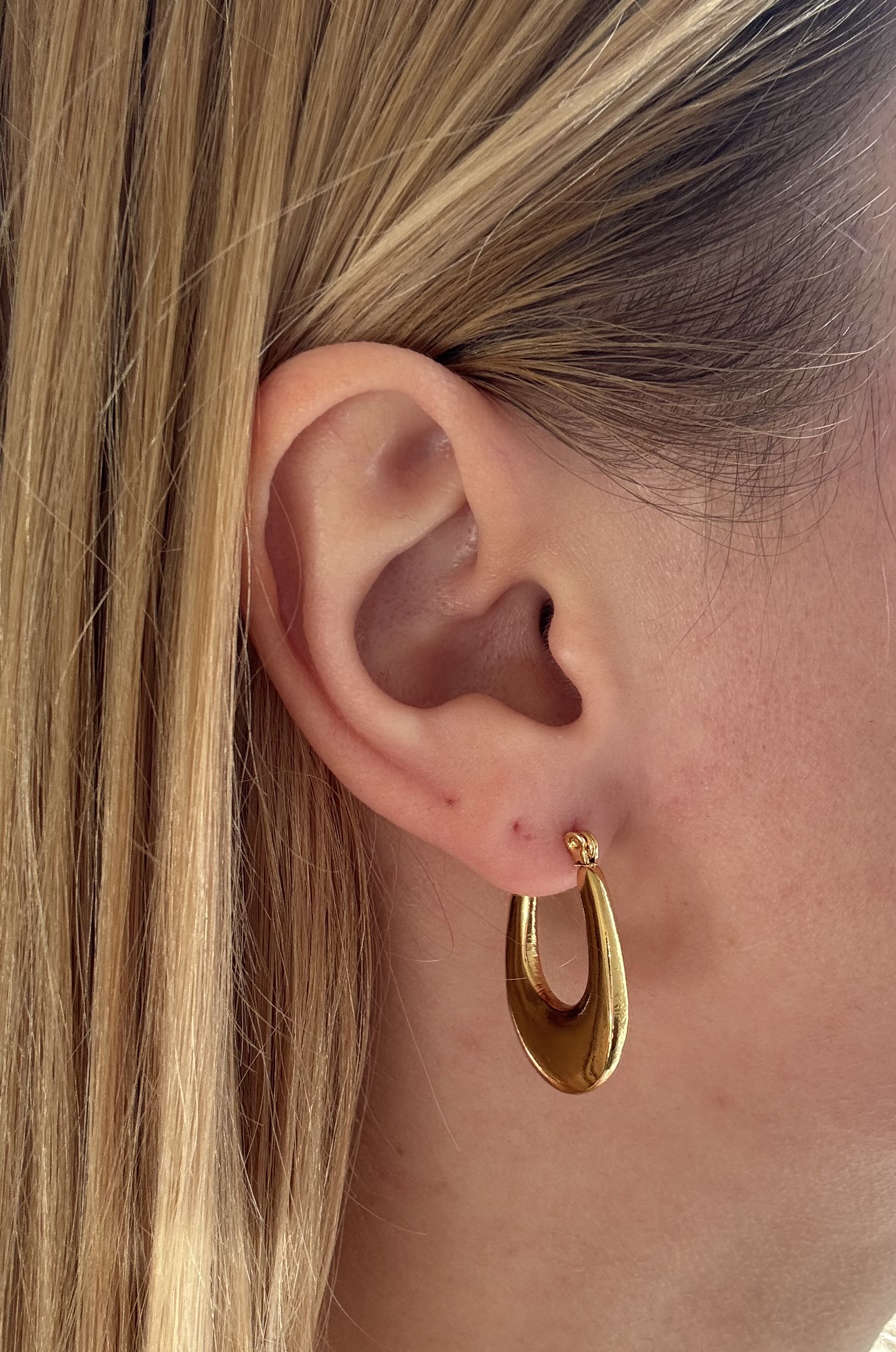 Créole Moderne & Arrondi Or 18k