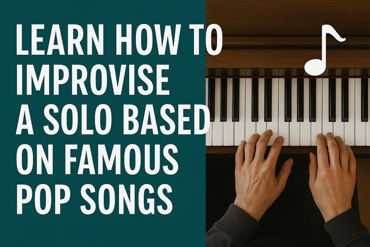 Learn how to improvise a solo based on famous pop songs
