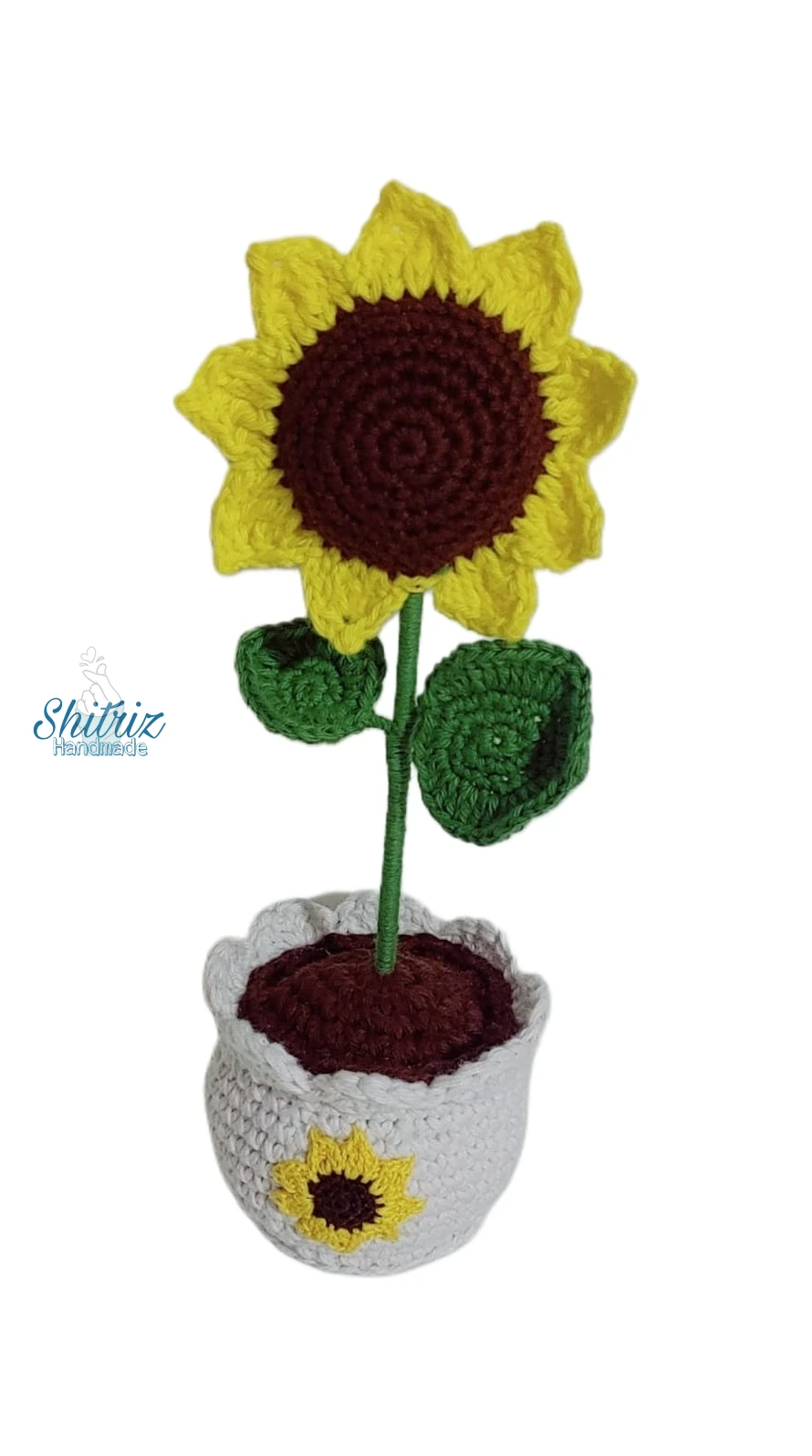 Girasol de crochet