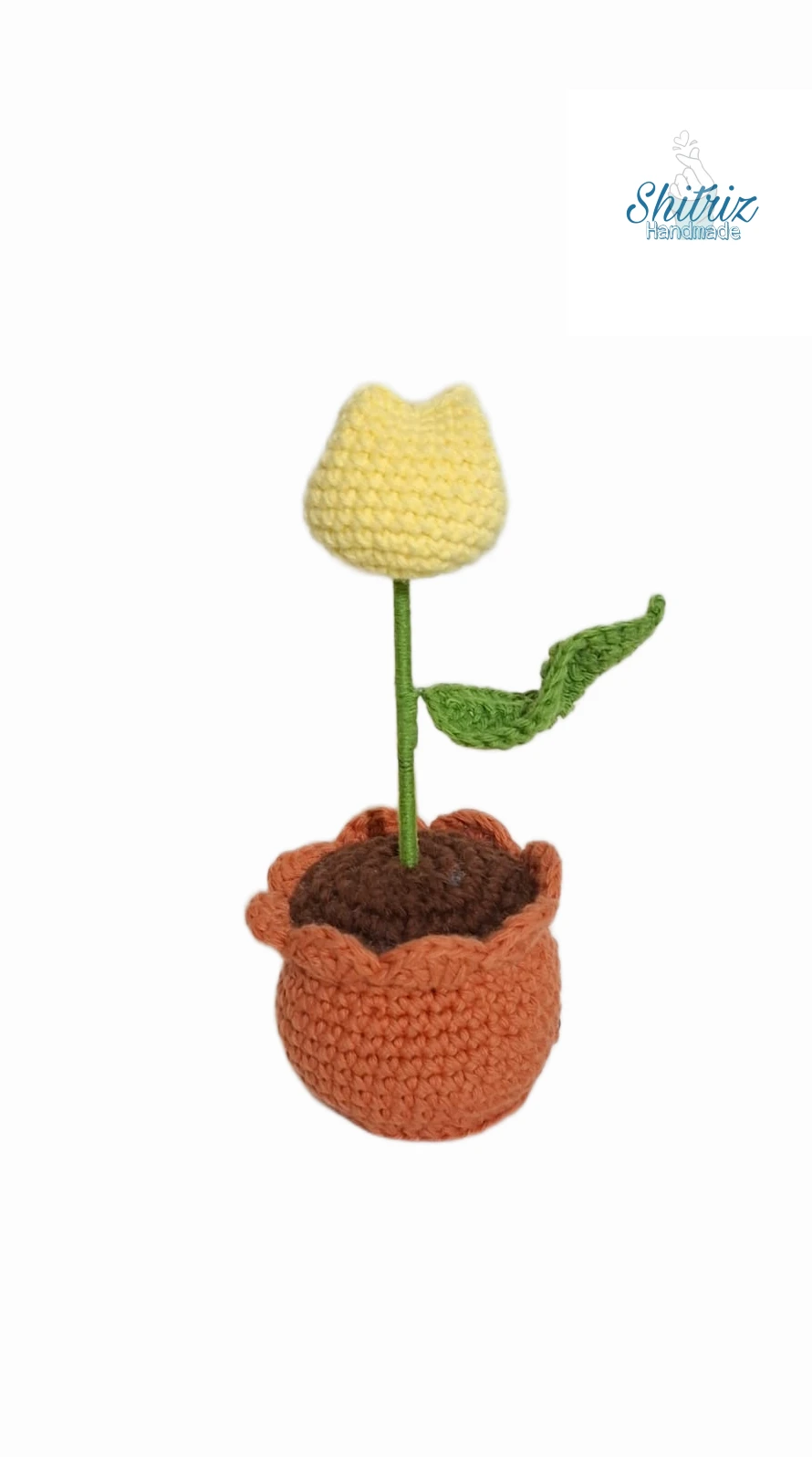 Tulipán tejido a mano