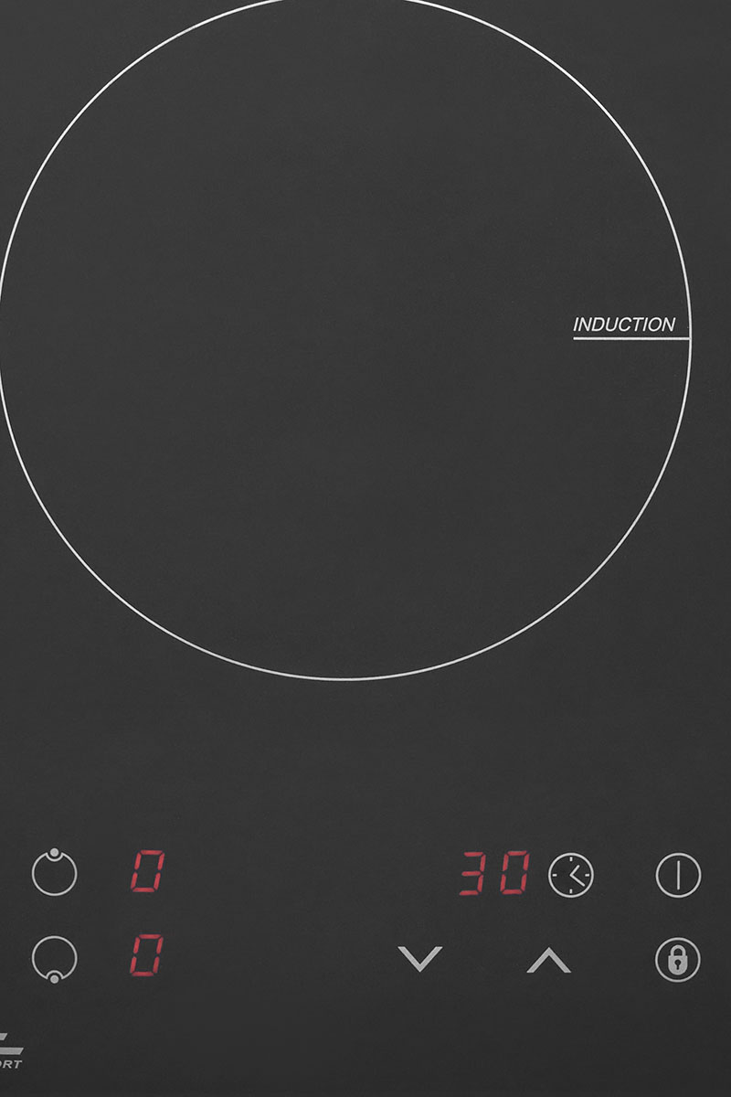 Płyta indukcyjna BUFETT, 2 pola, 3500 W, czarna