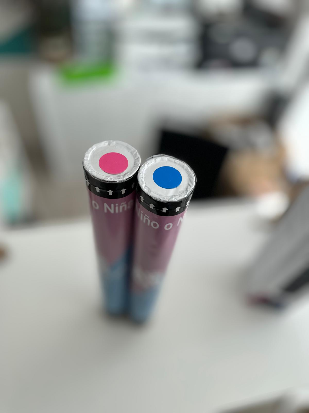 Cañones de confeti 'Niño o Niña'