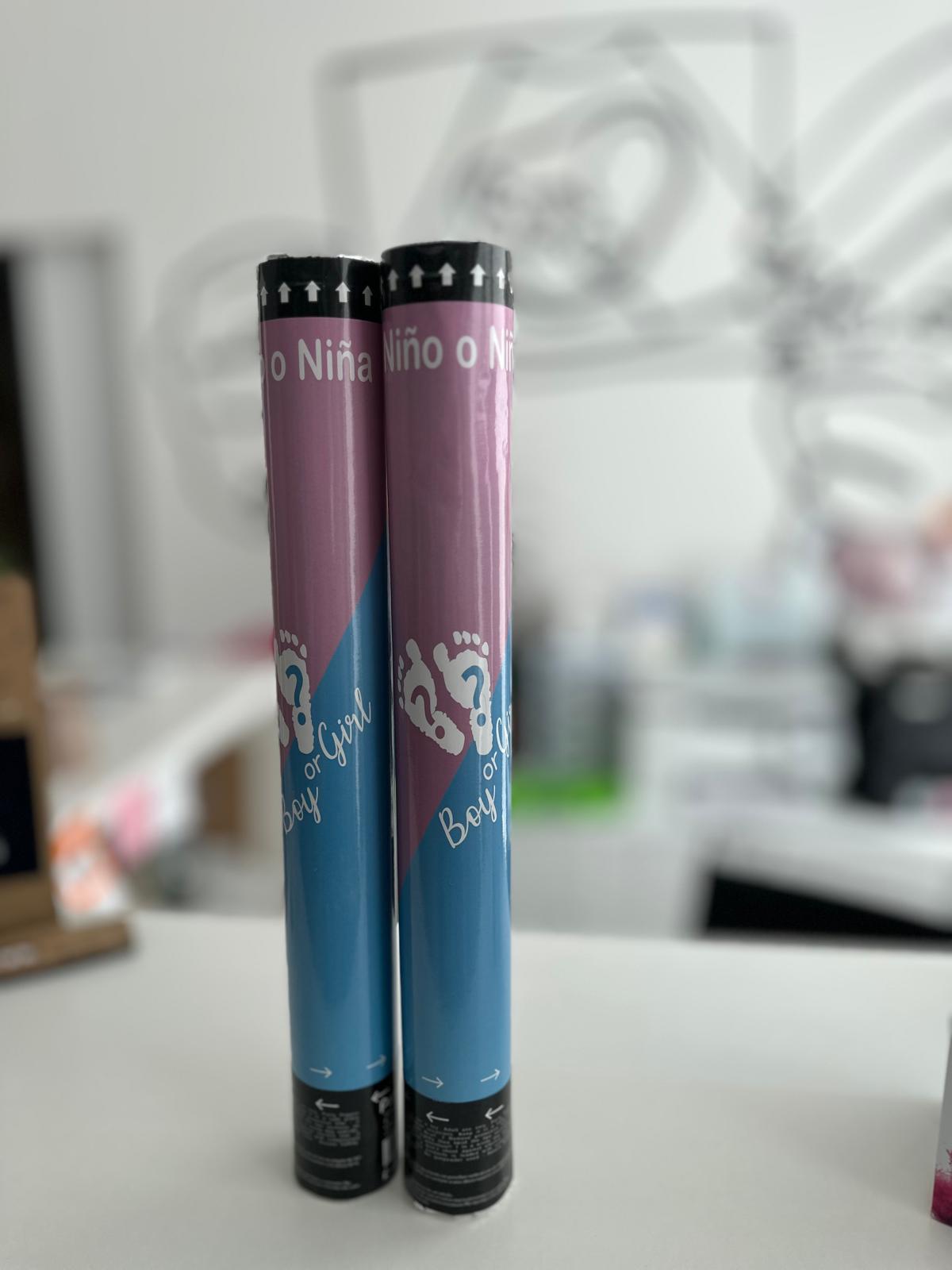 Cañones de confeti 'Niño o Niña'