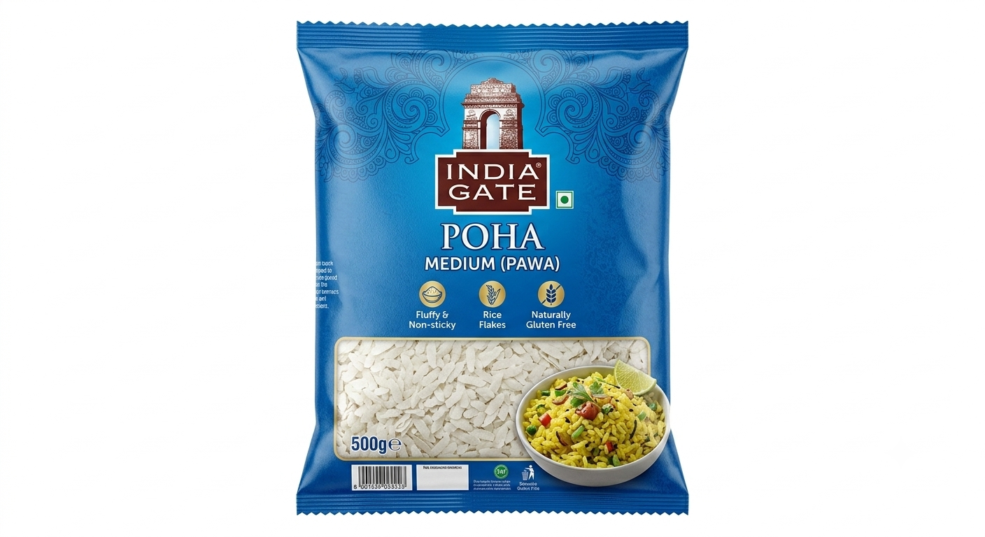 India Gate Poha Medium (500g)
