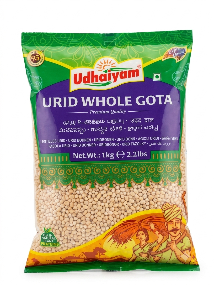 Udaiyam Urid Whole Gota Lentils (1kg)