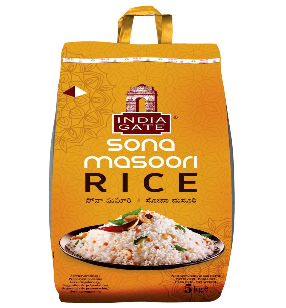 India Gate Sona Masoori Rice (5kg)