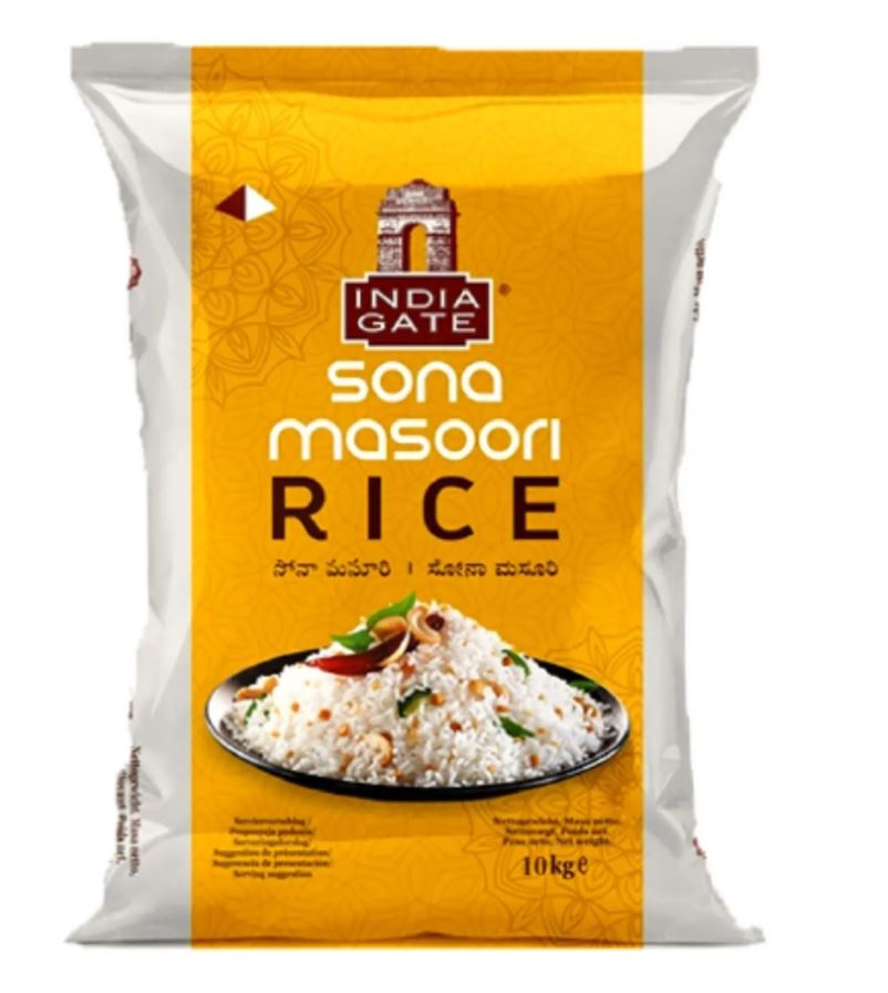 India Gate Sona Masoori Rice (10kg)
