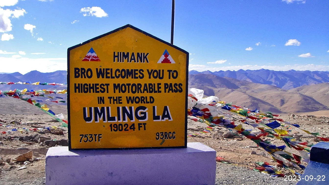 7D/8N -Umling la { LADAKH }