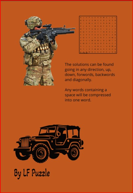 Army Word Search