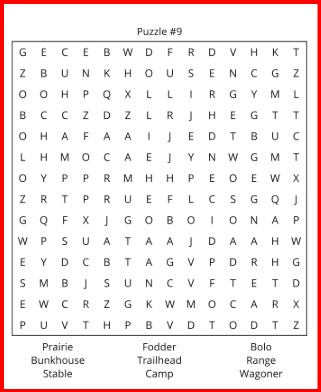 Cowboy Crossword