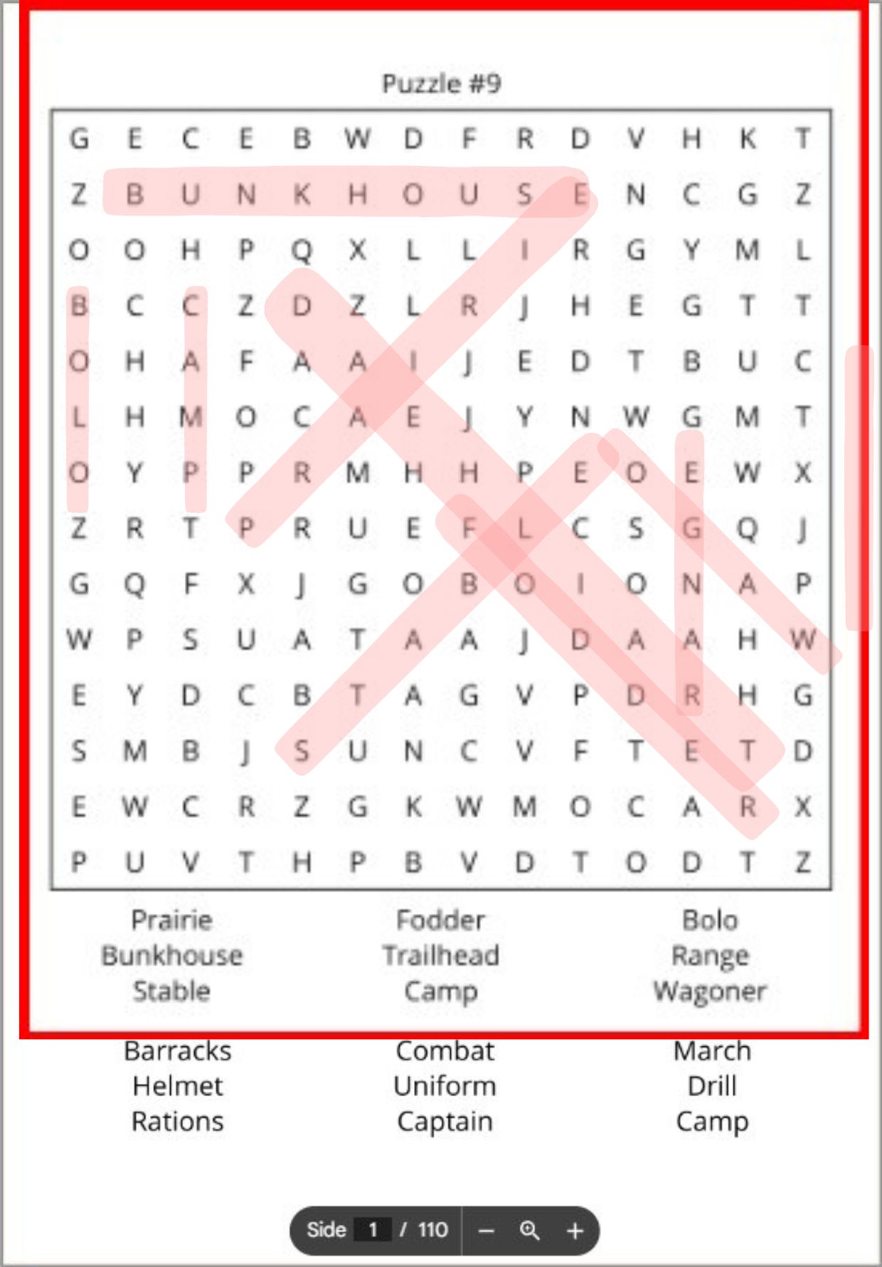 Cowboy Crossword