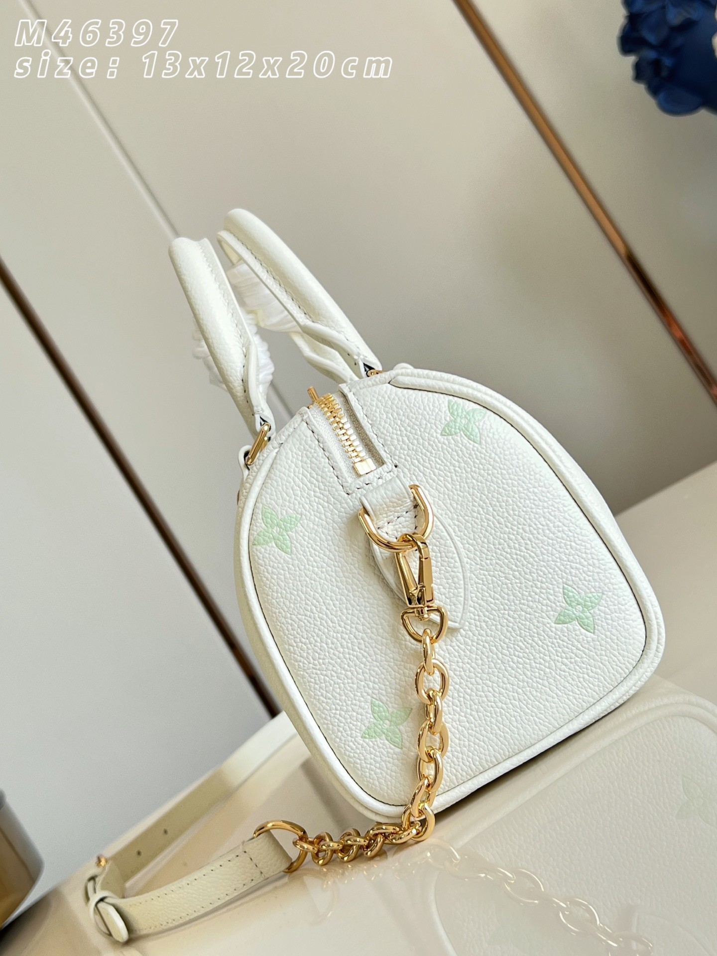 【 M46397 Creamy Silk Green 】 LV Speedy  Bandoulière 20 handbag