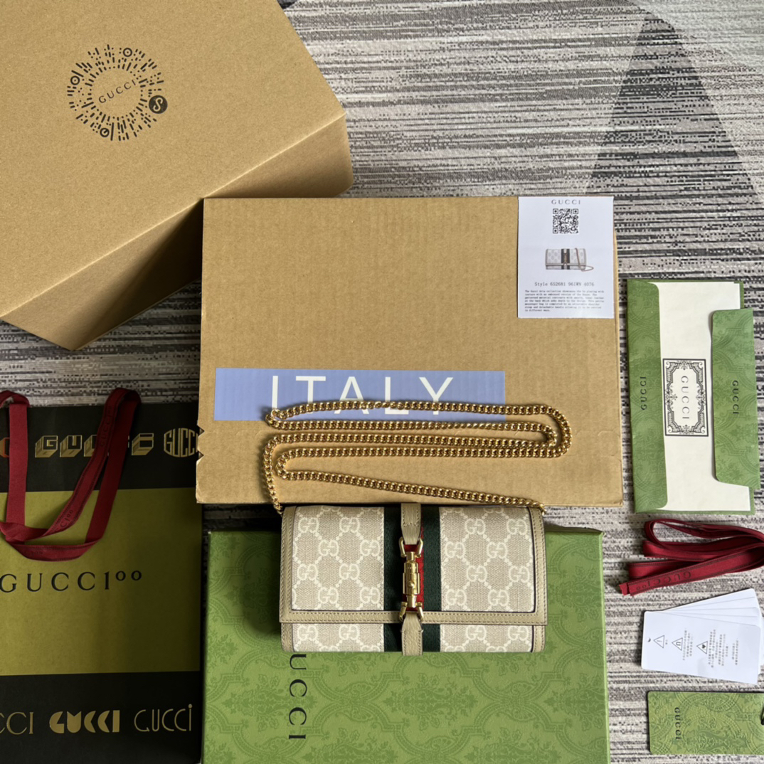 【652681 Millet and oat color】gucci Jackie 1961