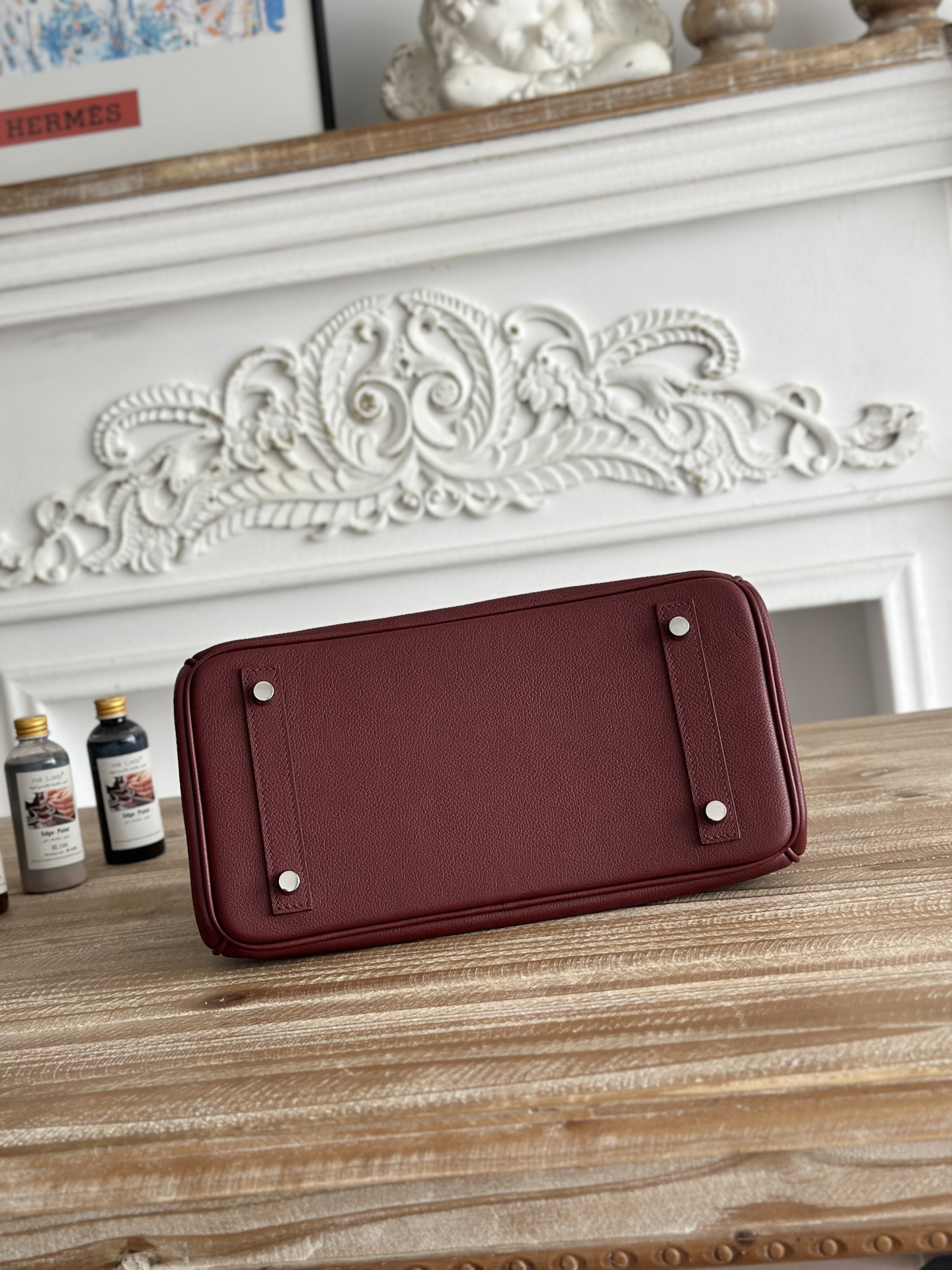 Hermès shoulder birkin 29 red