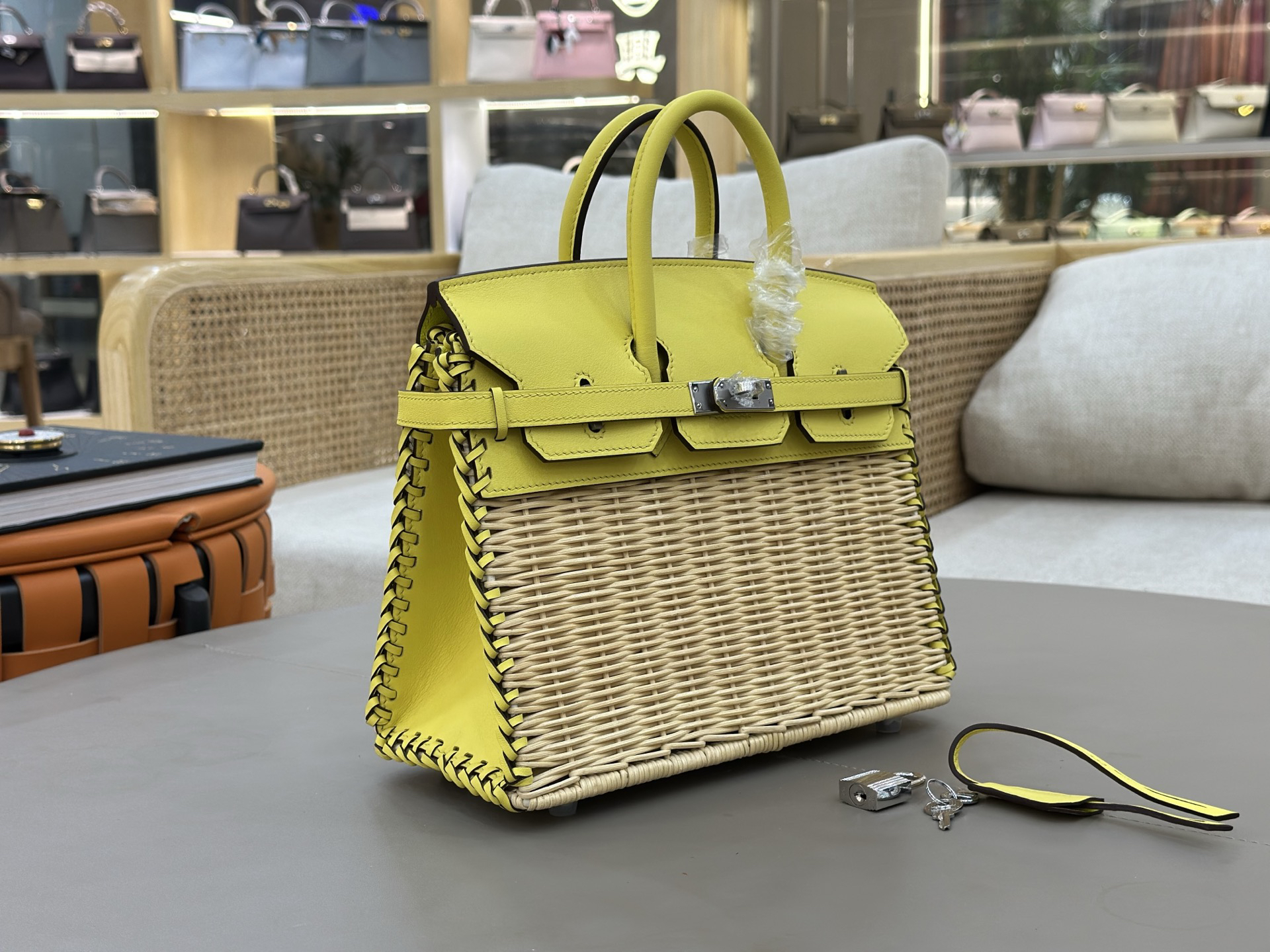 Hermès Birkin picnic yellow