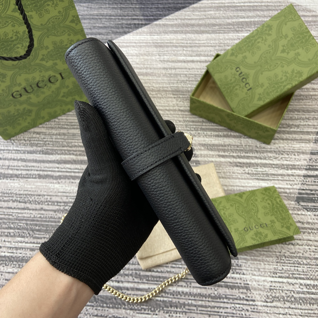 【652681 Black Lychee Pattern Cowhide】gucci Jackie 1961