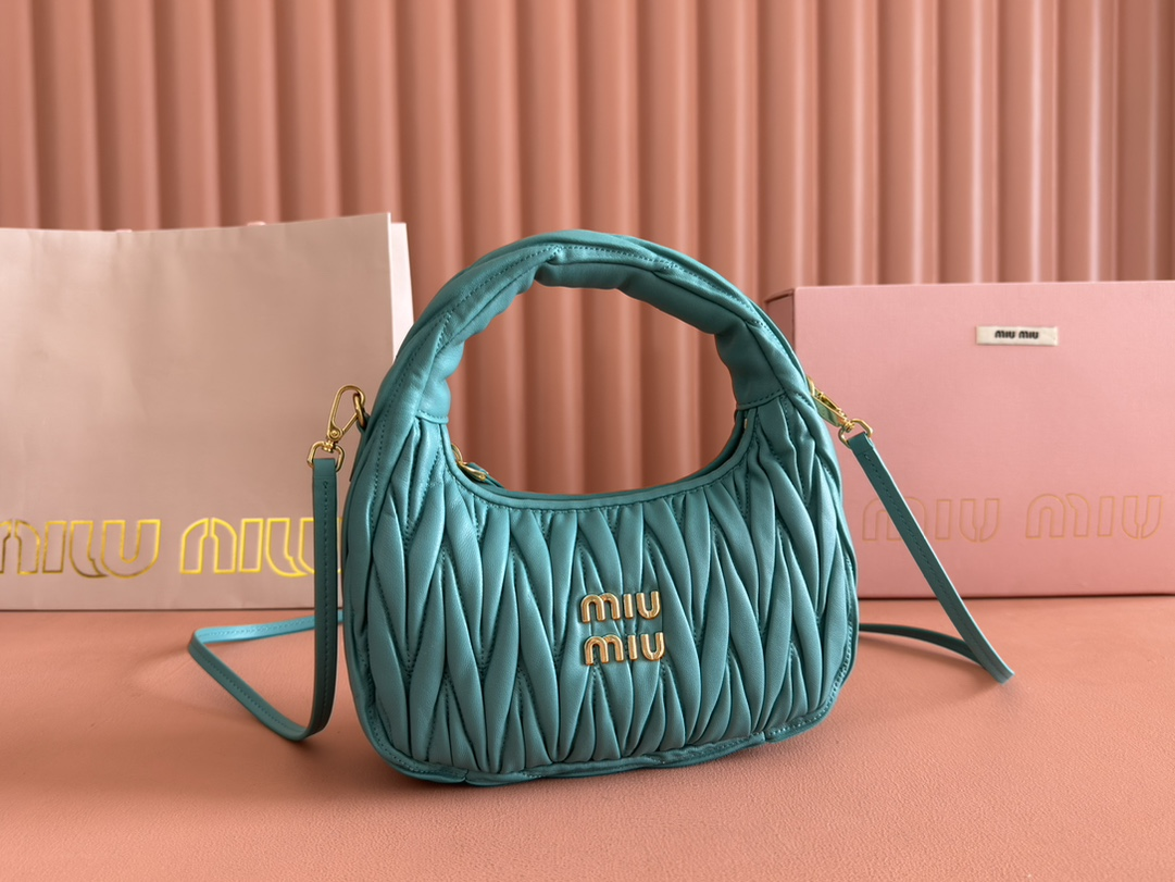 【 5BC125 Green 】miumiu wander