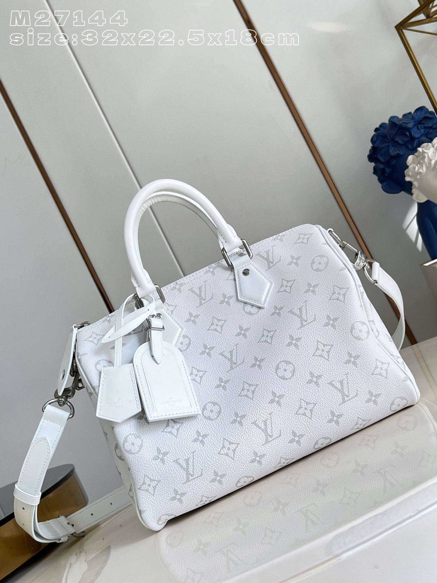 【 M27144 】LV Speedy P9 30 handbag white