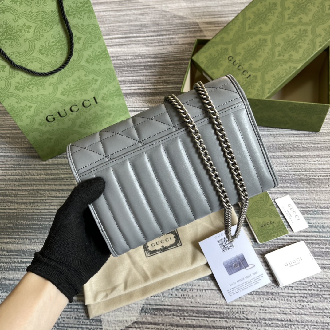 【474575 Grey】gucci GG Marmont