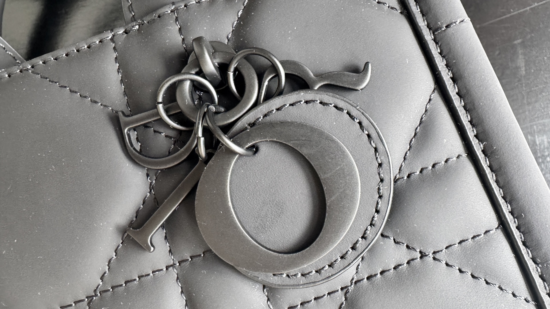 DIOR Book Tote Original leather, black, matte finish