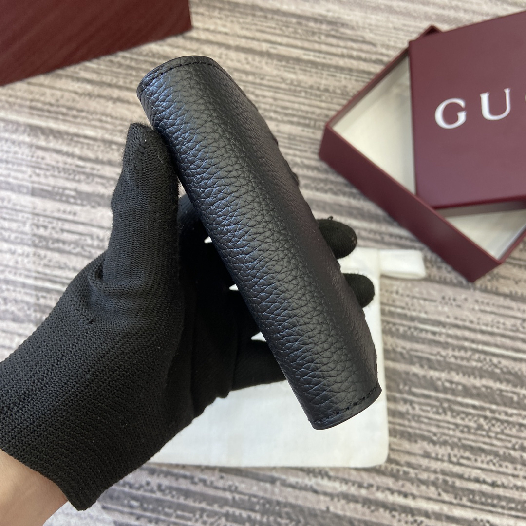 【835076 Black Full Leather】gucci GG Marmont